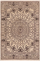 handmade Traditional Kafkaz Ivory Beige Hand Knotted RECTANGLE 100% WOOL area rug 8 x 10